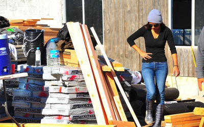Morning Construction In Tijuana