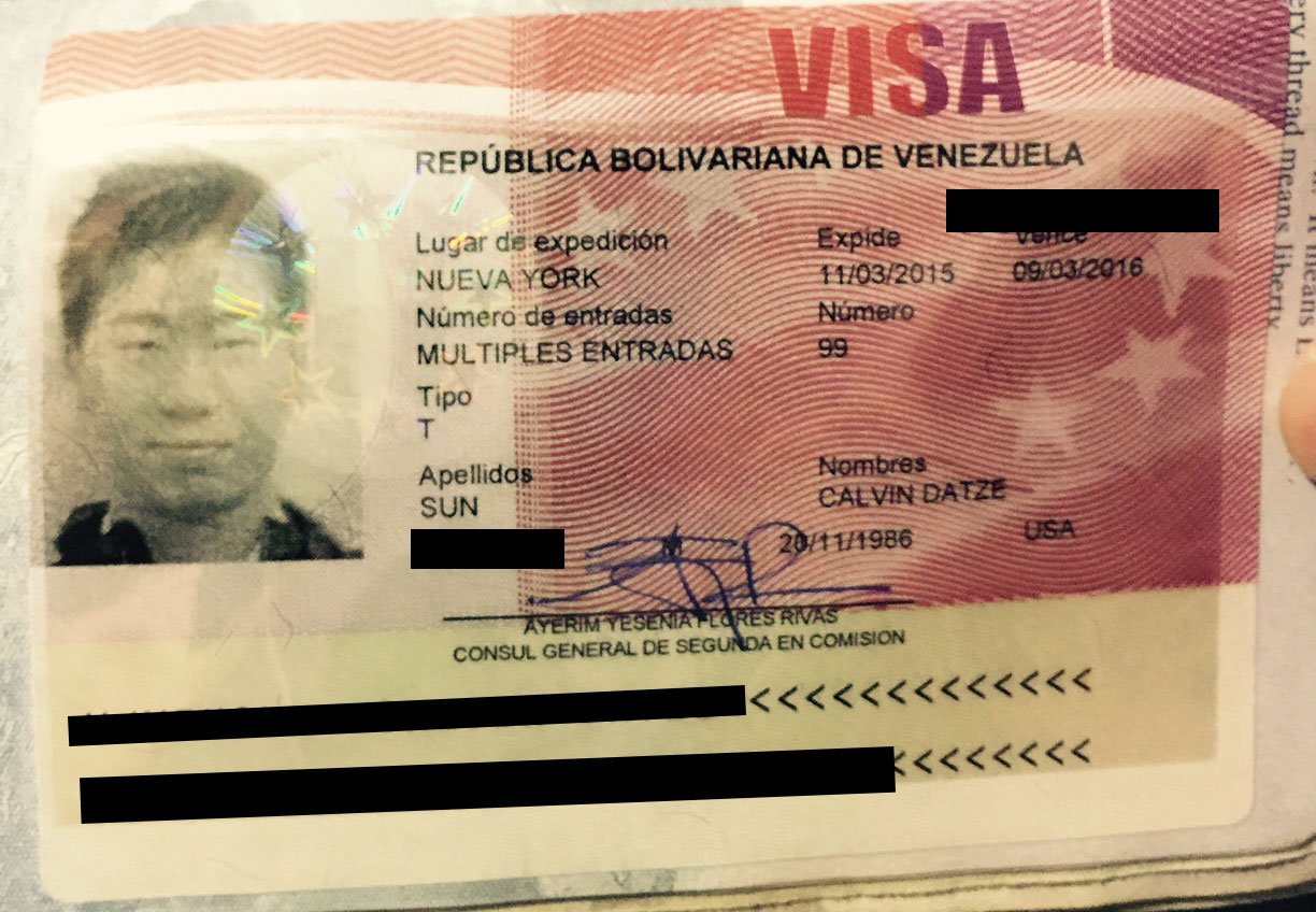 venezuela tourist visa from ireland