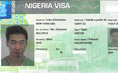 The Nigerian Tourist Visa for Americans/USA Passports